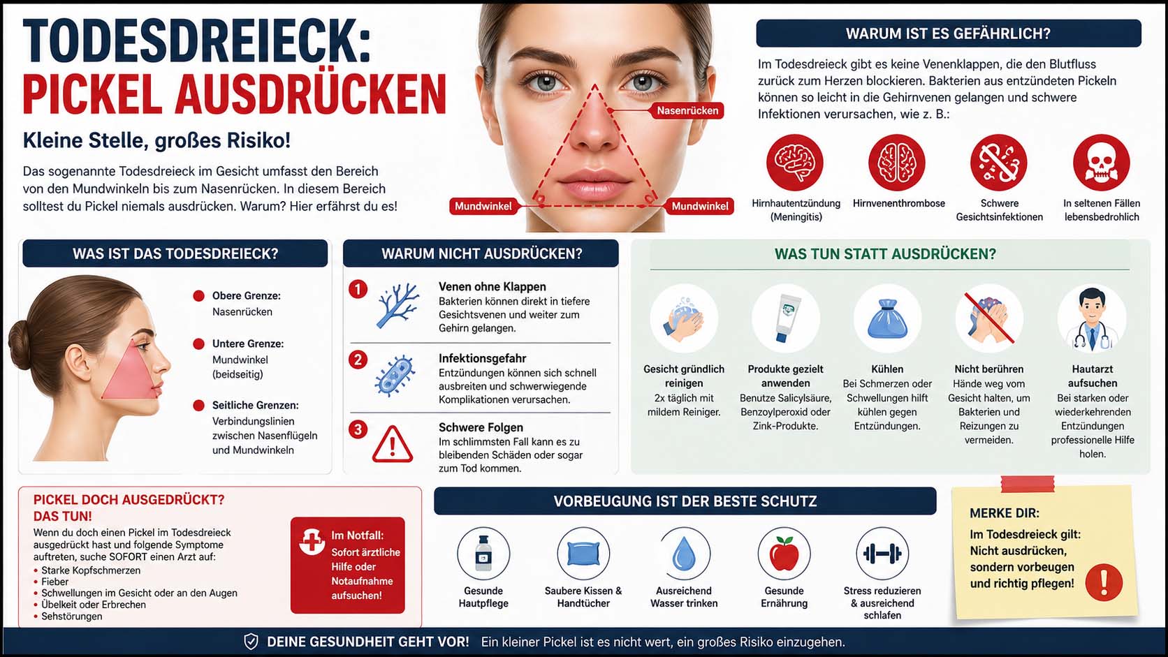 Todesdreieck Pickel Ausdrücken