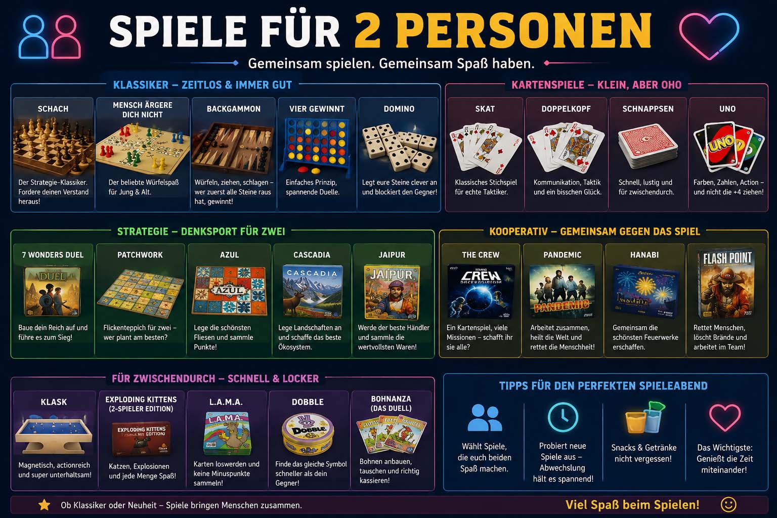 spiele für 2 personen