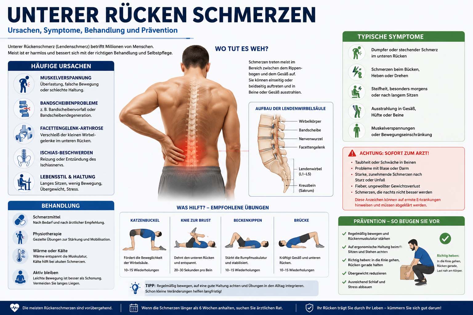 unterer rücken schmerzen