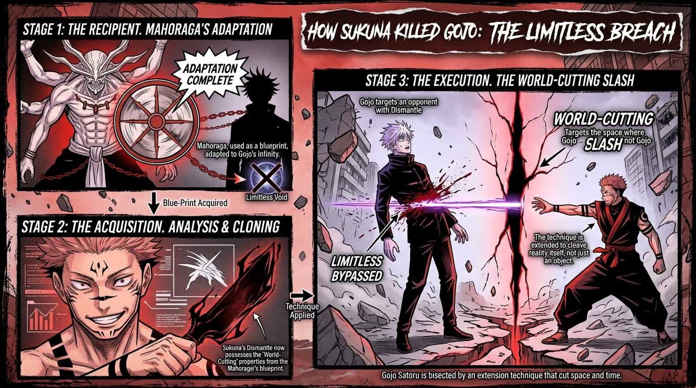 how did sukuna kill gojo