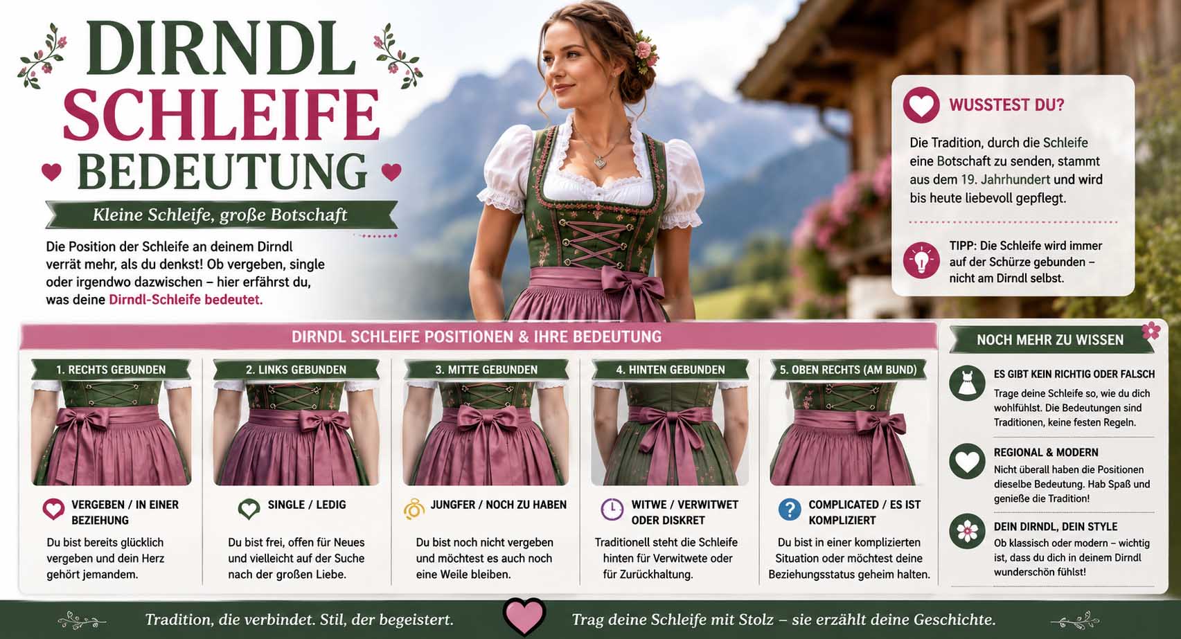 dirndl schleife bedeutung