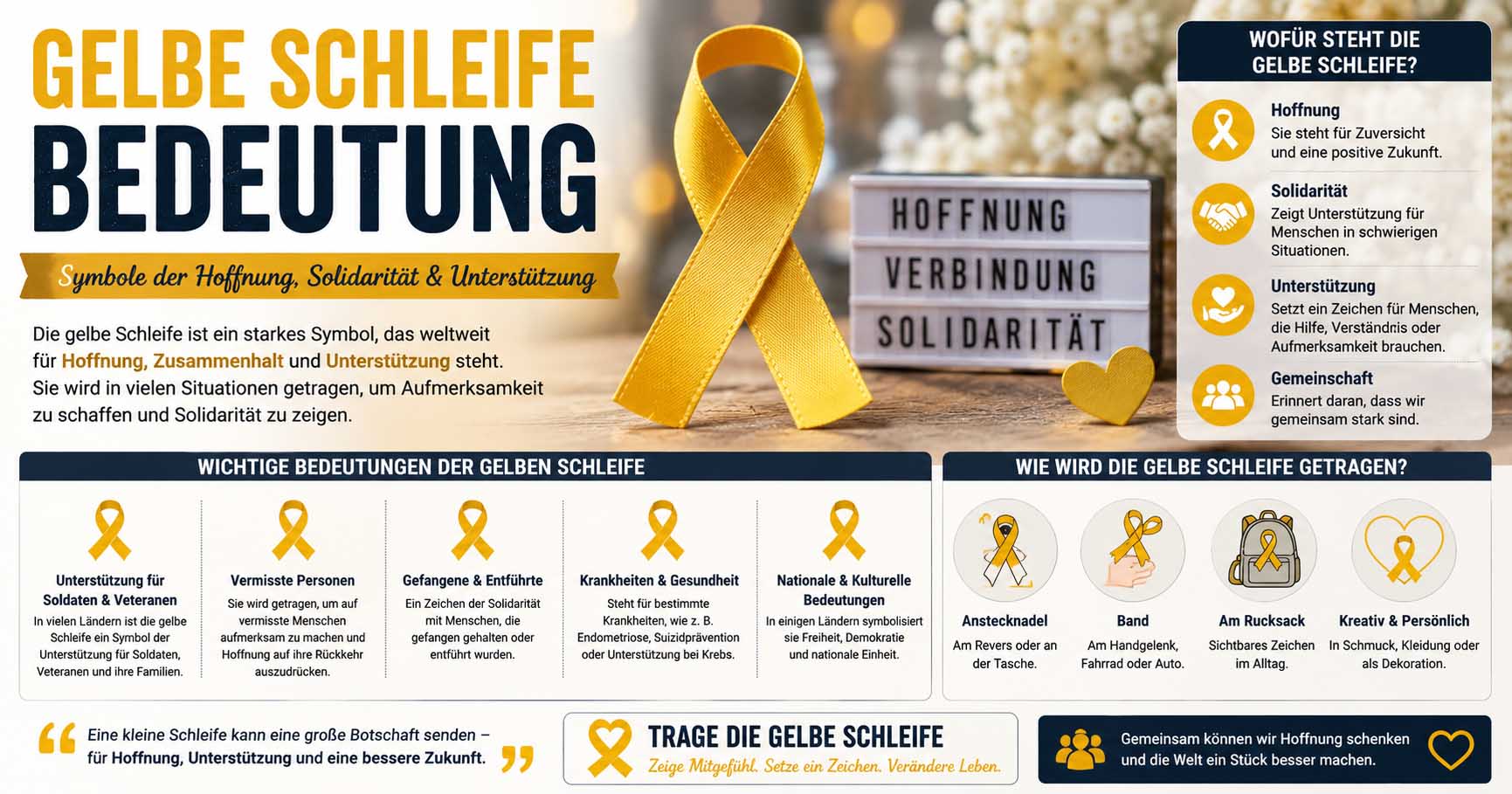 gelbe schleife bedeutung