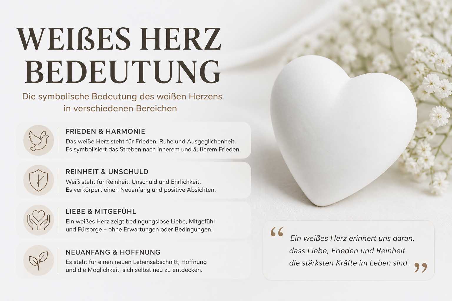 weißes herz bedeutung