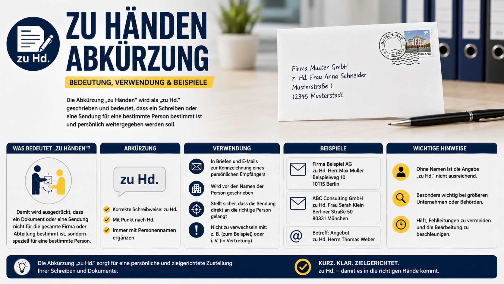 zu händen abkürzung