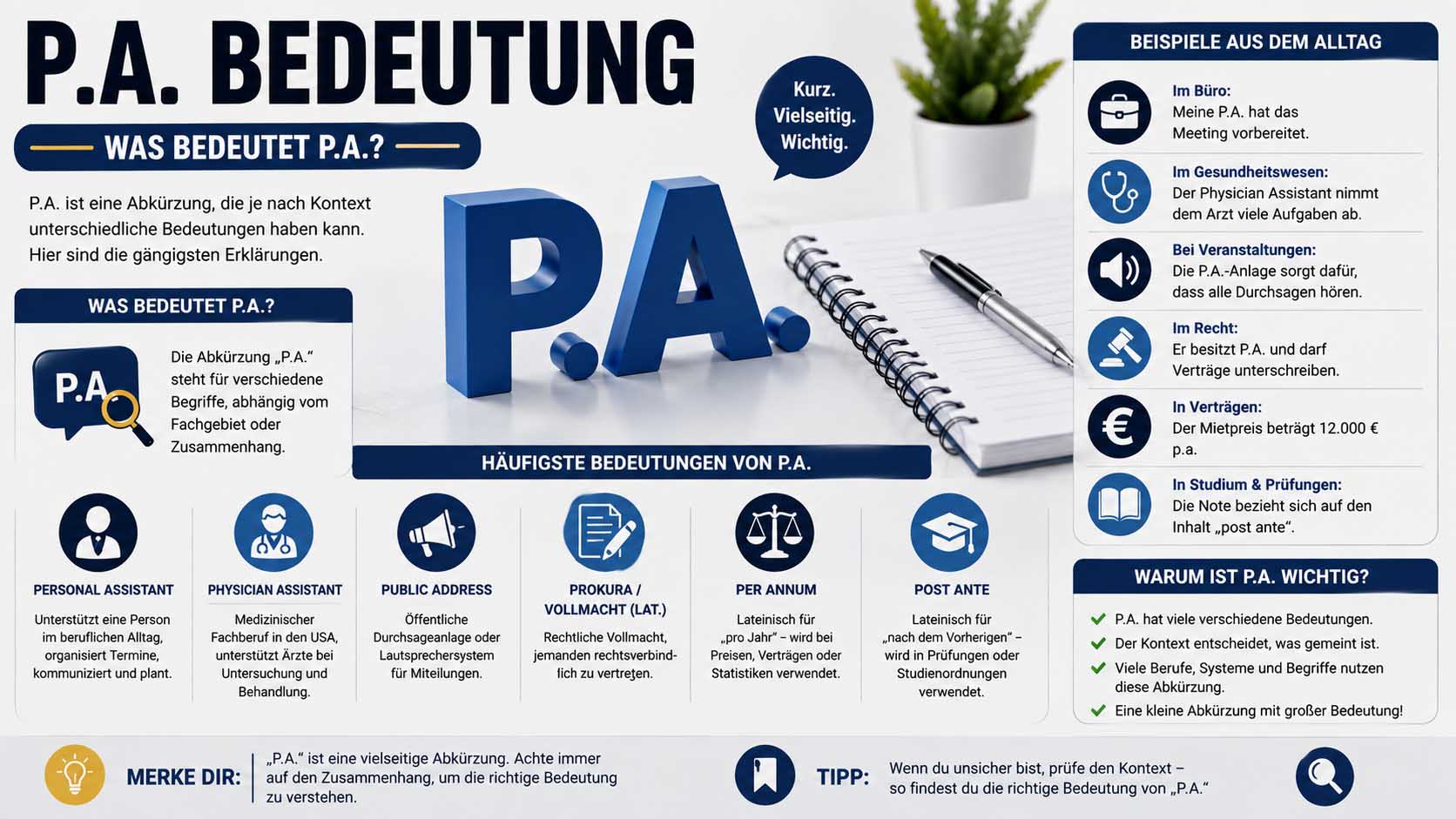 p.a. bedeutung