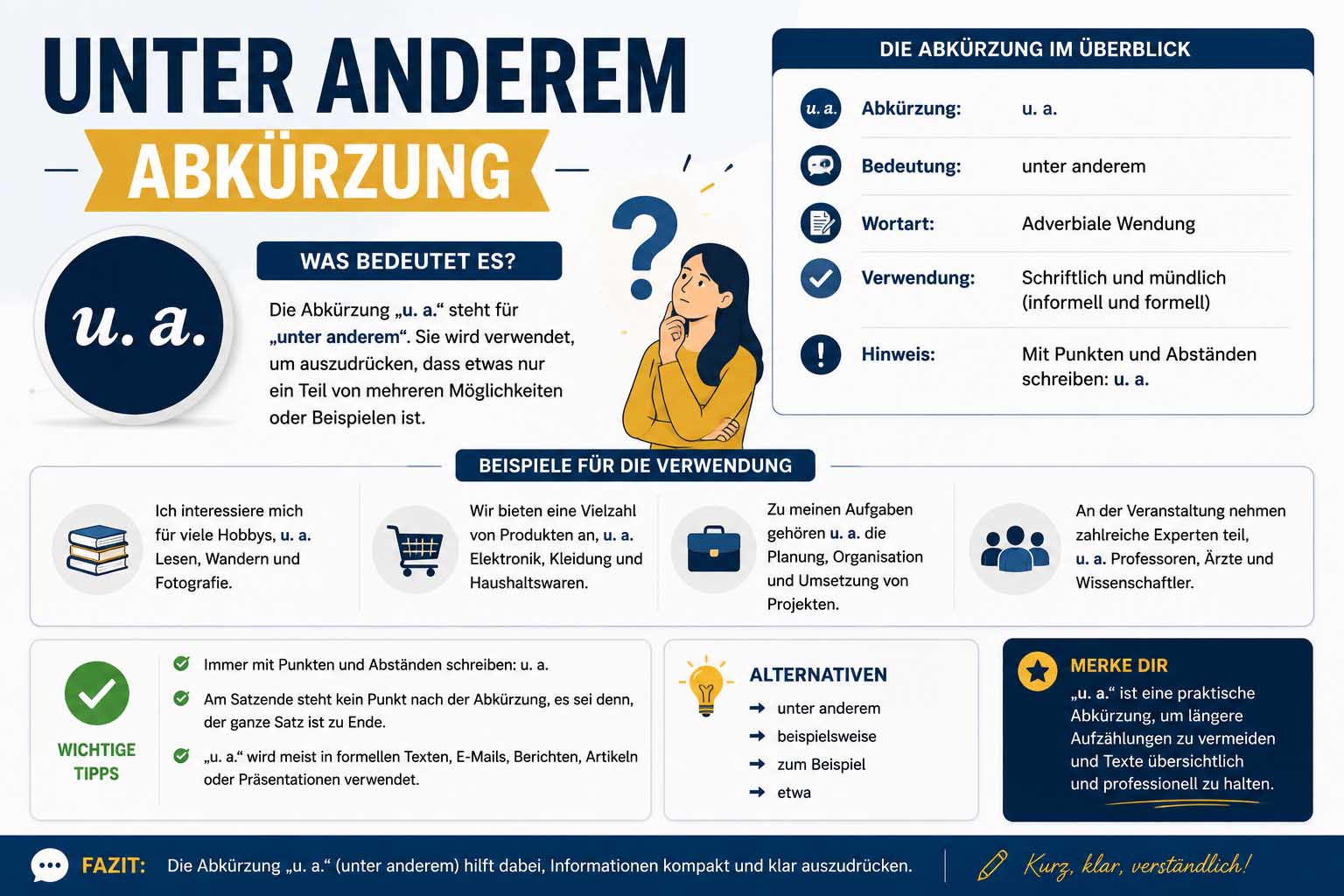 unter anderem abkürzung