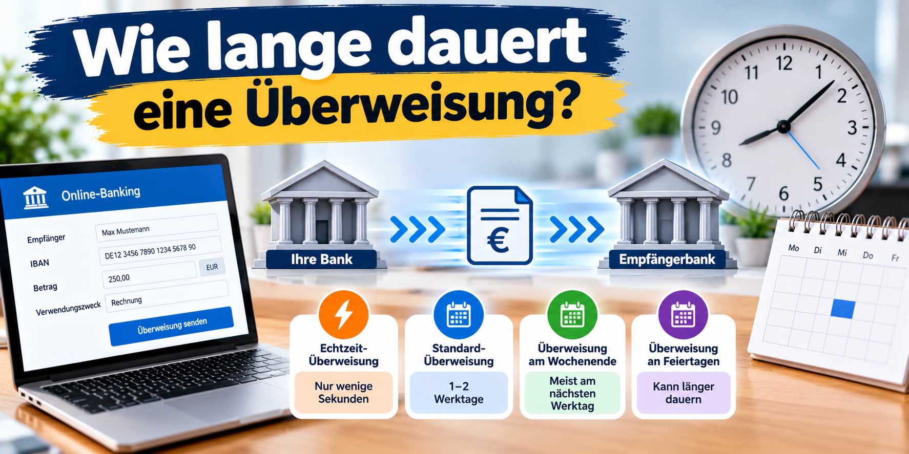 wie lange dauert eine überweisung